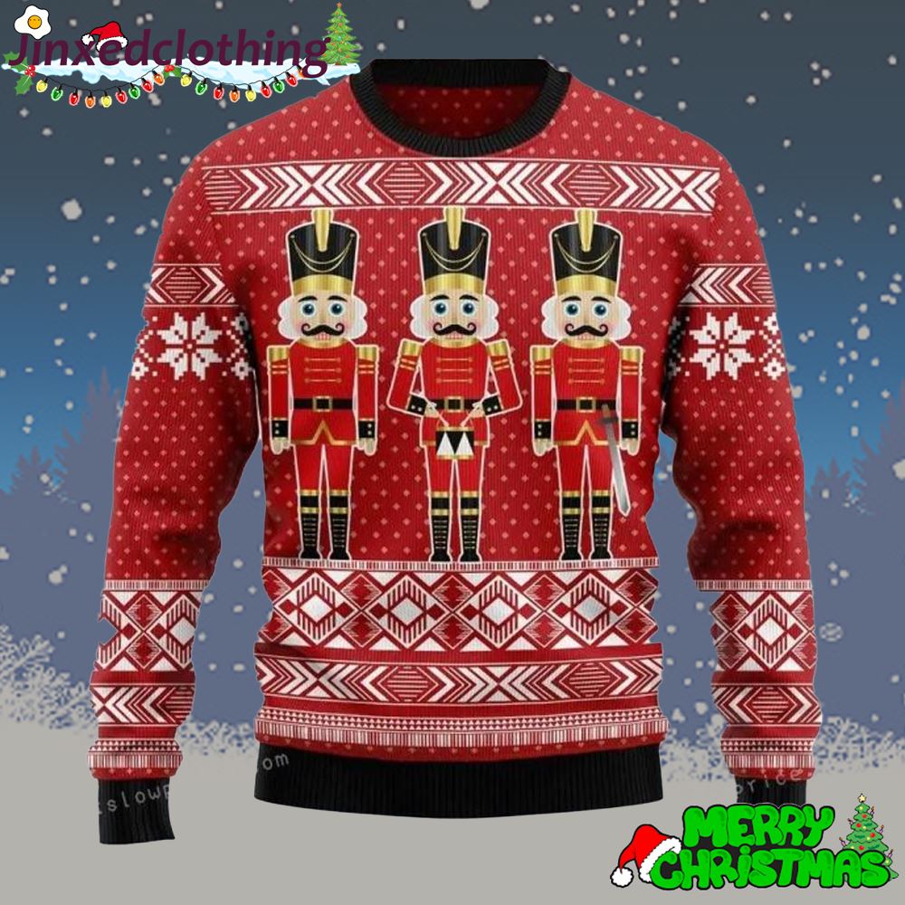 Three Nutcrackers Ugly Christmas Sweater Christmas Party 